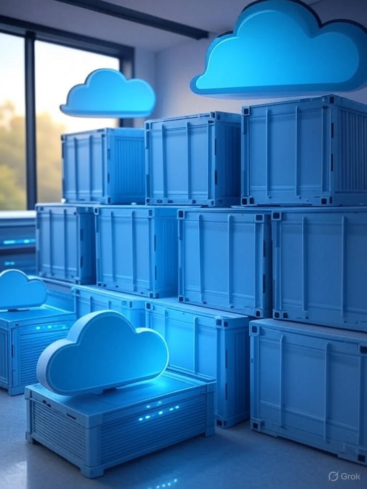 Ilustração de containers Docker