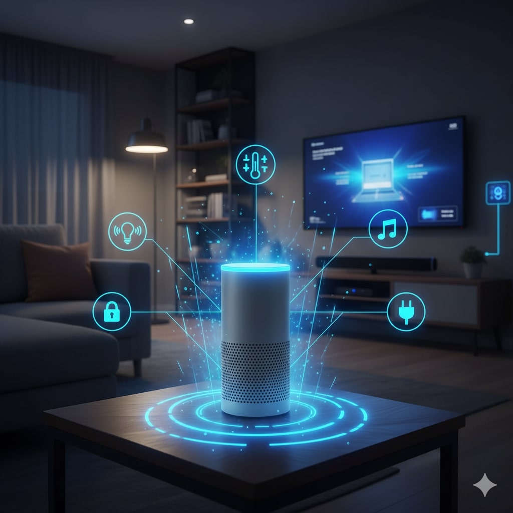 Assistente virtual em um dispositivo smart home