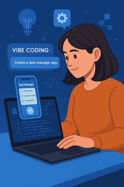 Usuário comum criando app com o Vibe Coding sem precisar programar