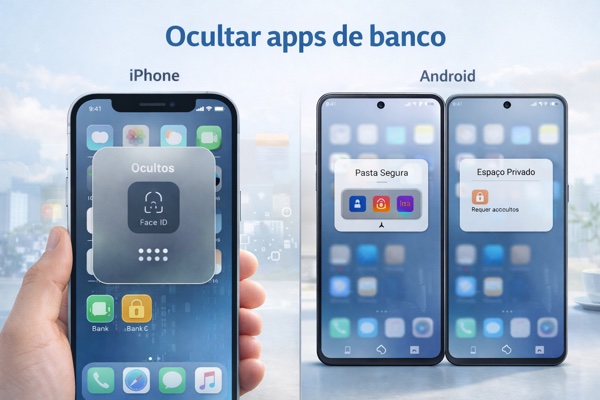 Aplicativos bancários ocultos no iPhone e Android