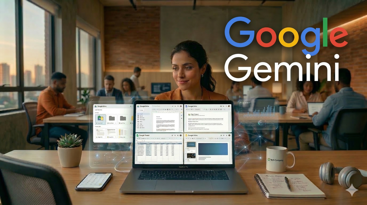 Integração da inteligência artificial Gemini com Google Drive, Documentos, Planilhas e Apresentações