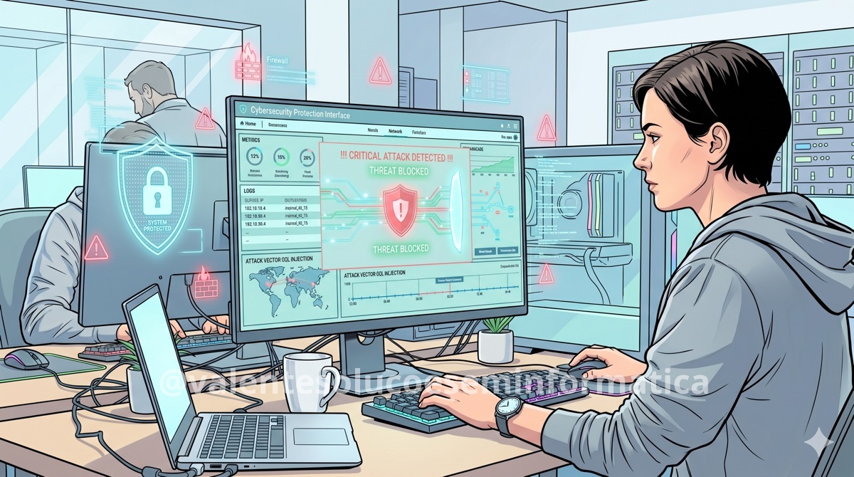 Conflito digital envolvendo segurança no Windows