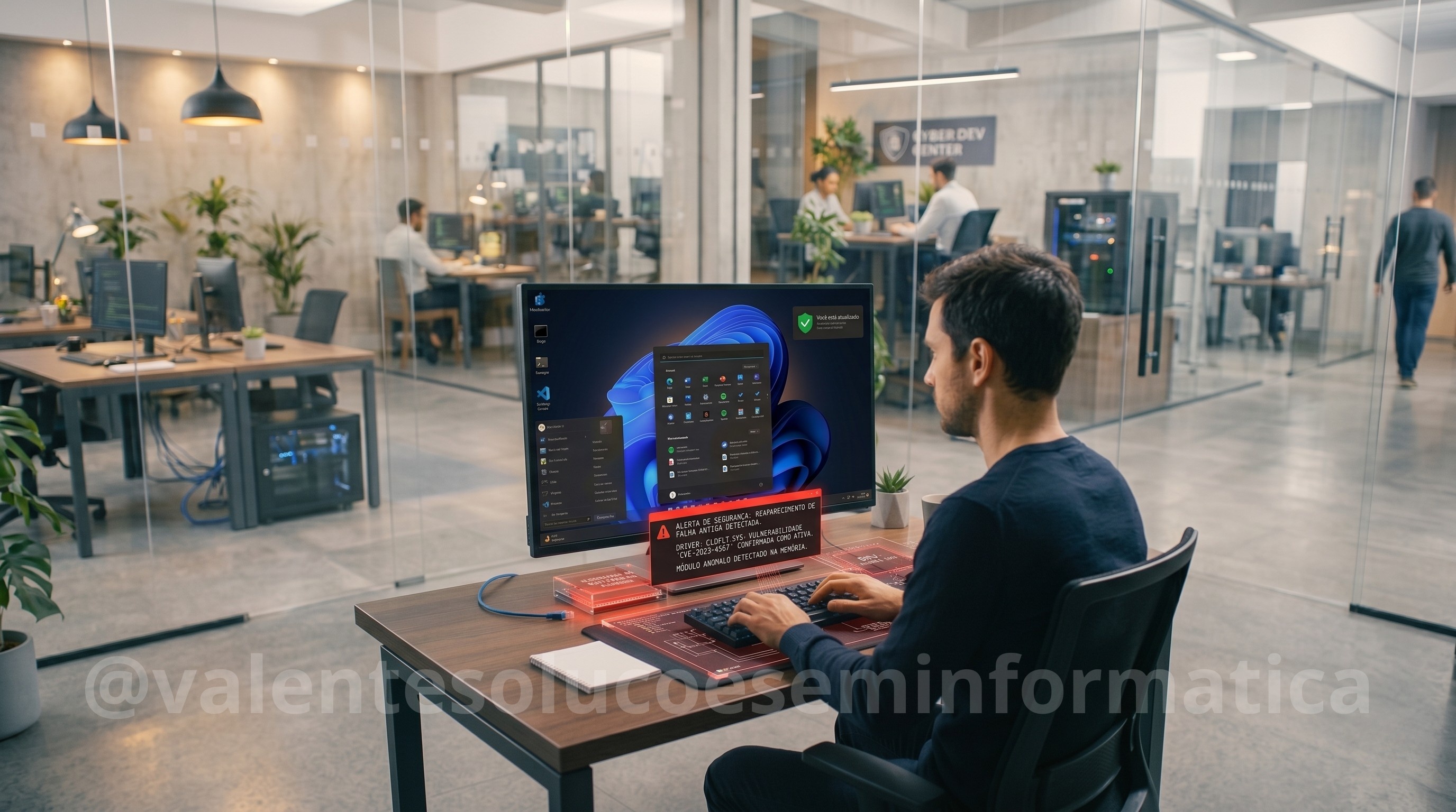 Alerta de segurança no Windows 11 relacionado ao MiniPlasma