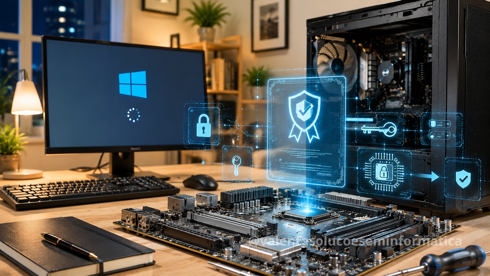 Computador em atualização crítica de Secure Boot no Windows