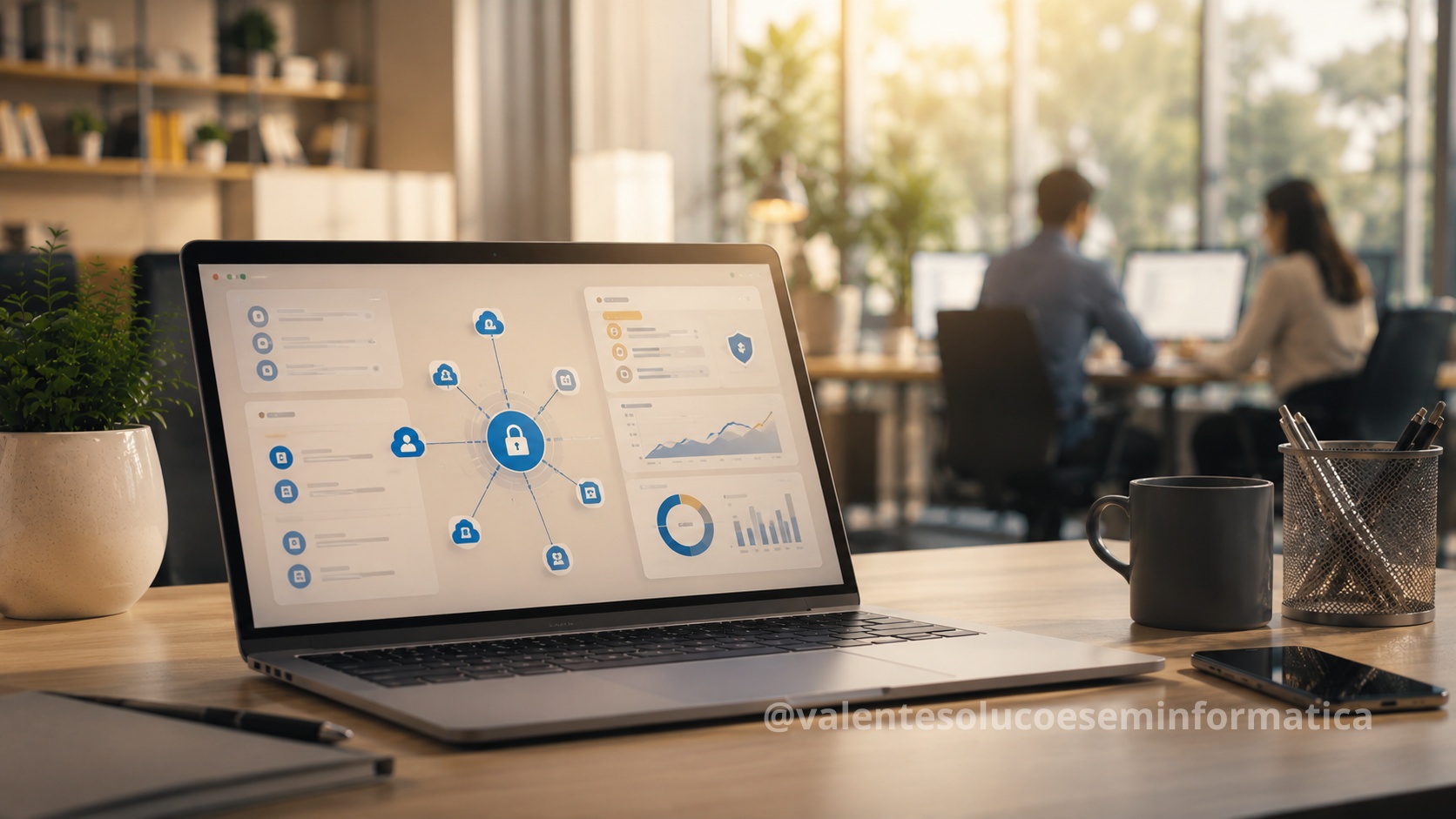 Painel de segurança corporativa identificando conexões OAuth extensões de navegador e ferramentas de IA