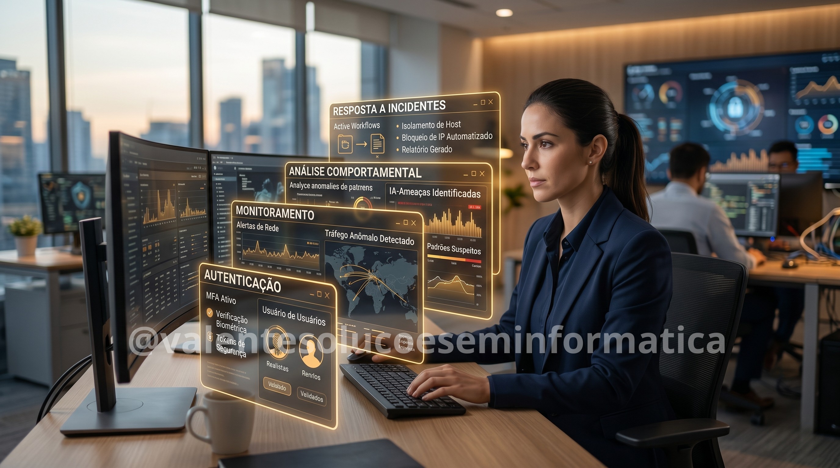 Camadas de defesa digital contra ameaças automatizadas por inteligência artificial