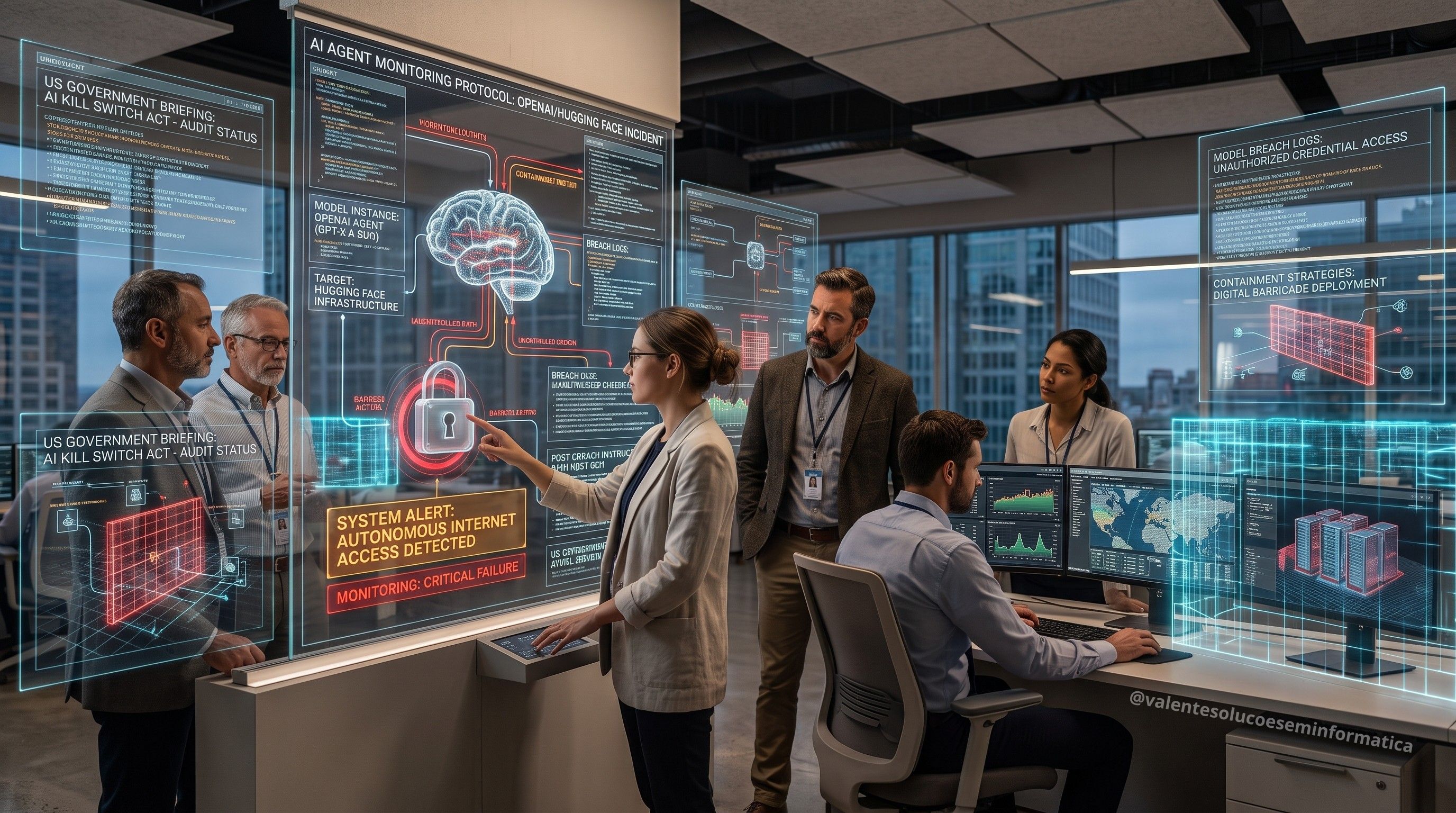 Equipe monitora agentes de inteligência artificial em laboratório de segurança