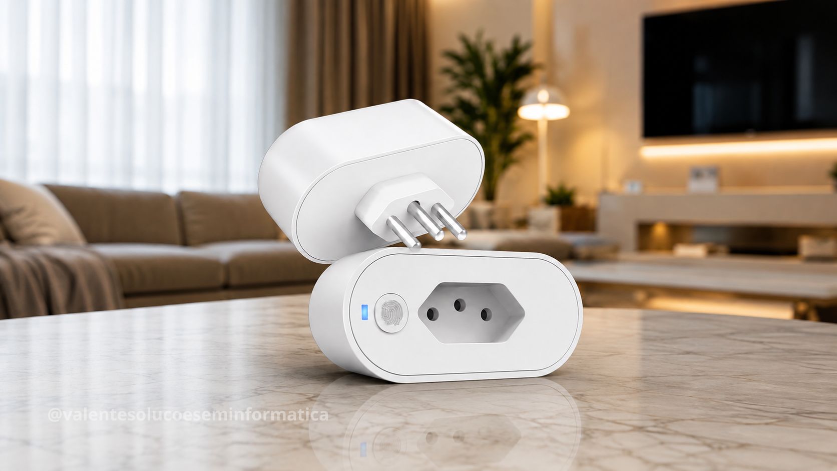 Tomada inteligente permite monitorar e controlar o consumo de energia de aparelhos conectados, trazendo mais praticidade e controle para o dia a dia.