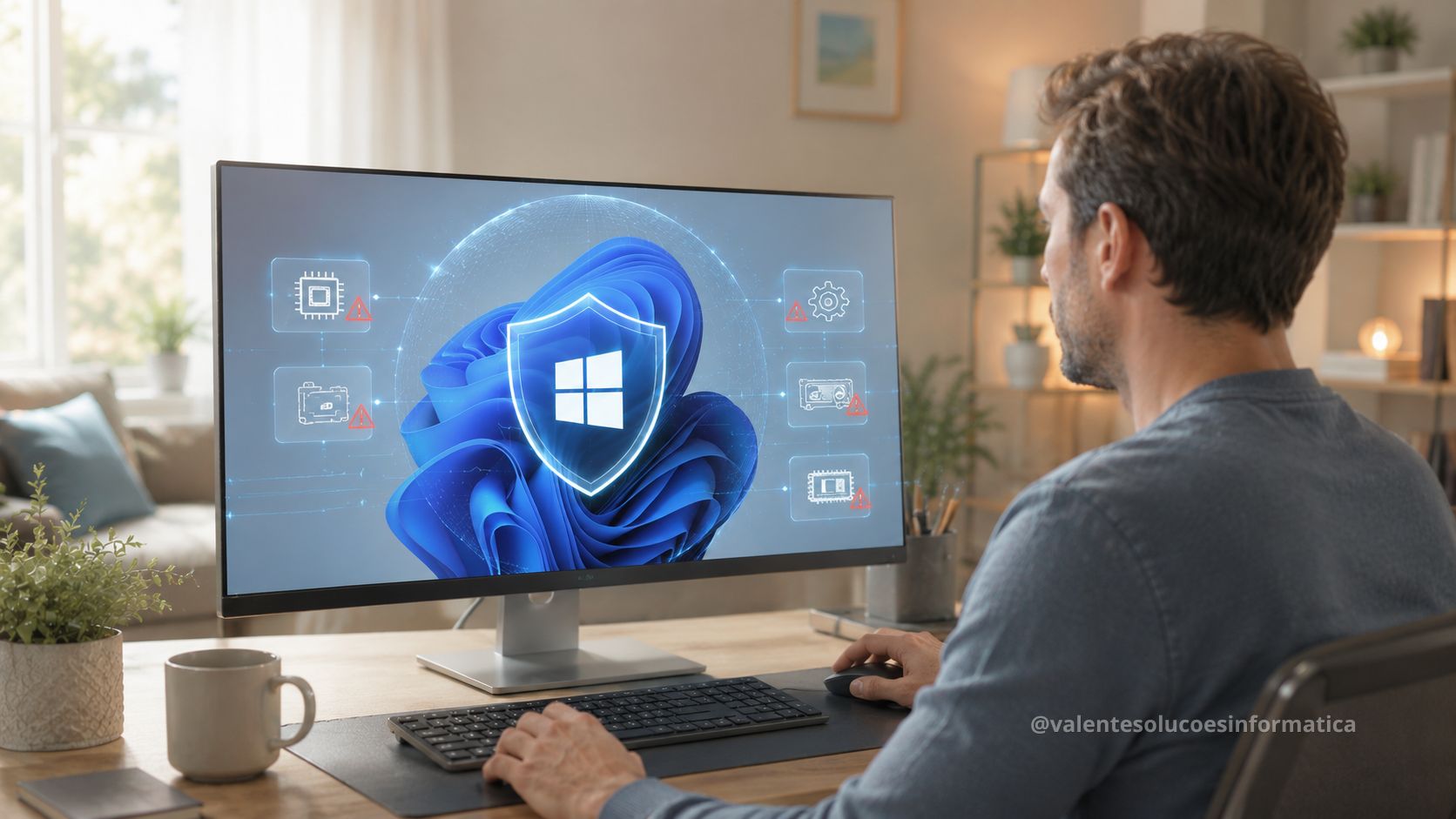 Computador com Windows 11 protegido contra drivers vulneráveis